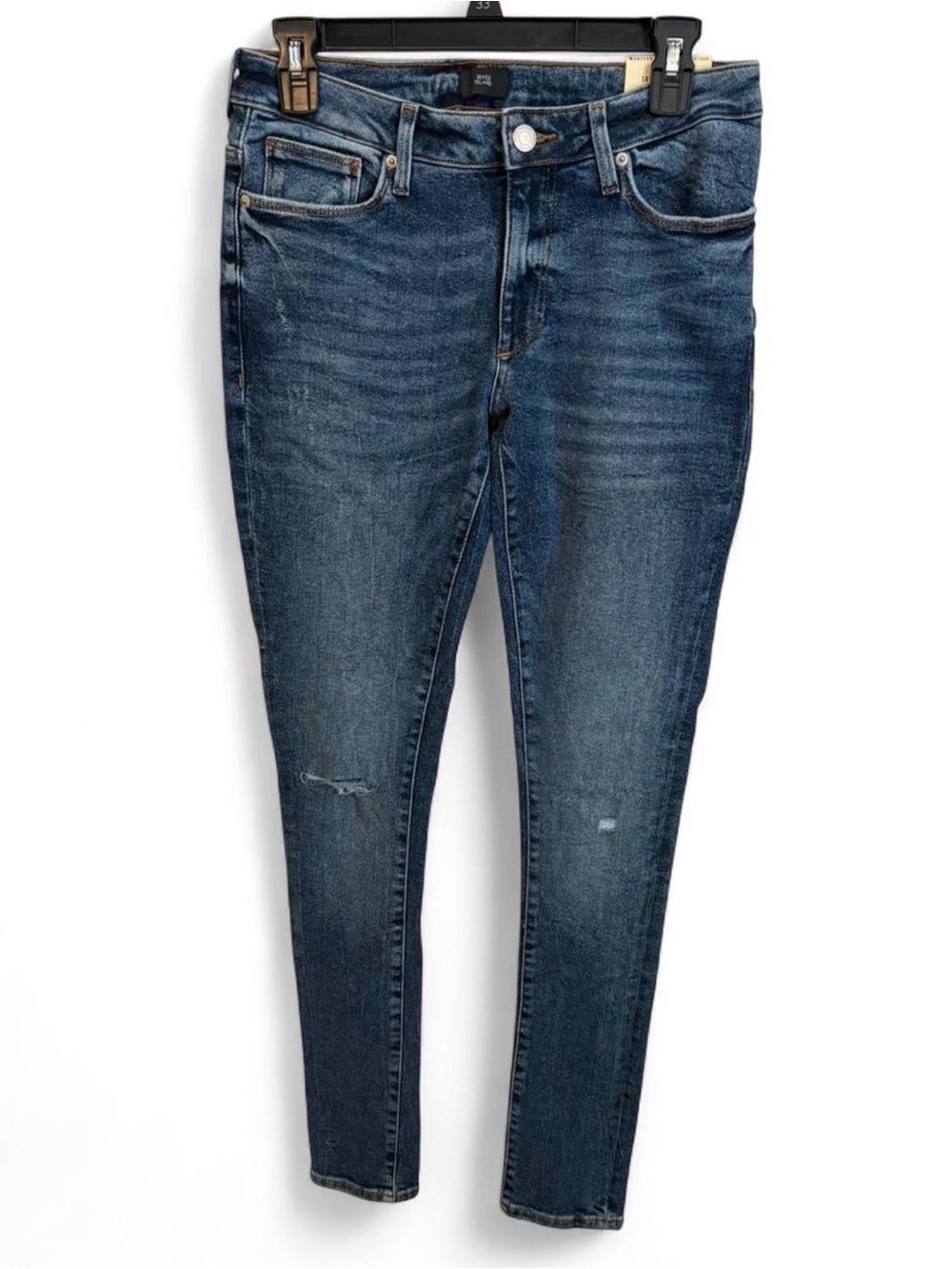 River Island Men's Indigo Skinny Jeans - Picture 1 of 5